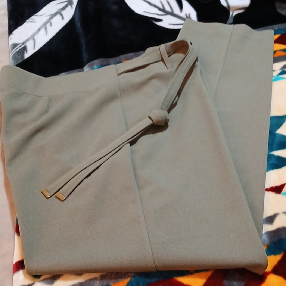 NY Clothing Co. Pants - NYC Women's Straight Leg Pants in Olive